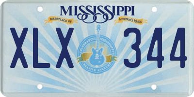 MS license plate XLX344