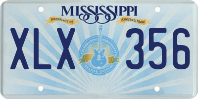 MS license plate XLX356