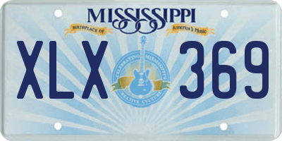 MS license plate XLX369