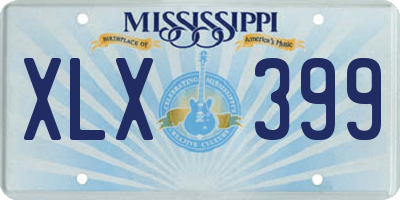 MS license plate XLX399