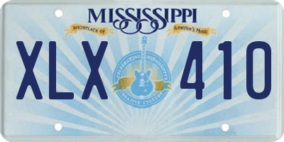 MS license plate XLX410