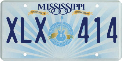 MS license plate XLX414