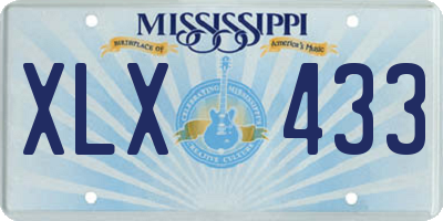 MS license plate XLX433
