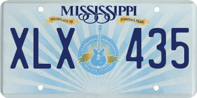 MS license plate XLX435