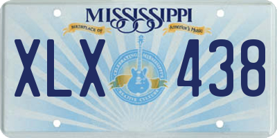 MS license plate XLX438