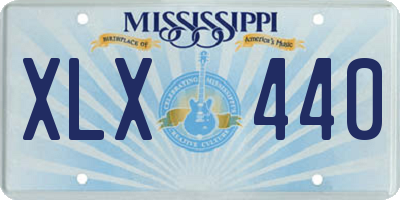 MS license plate XLX440