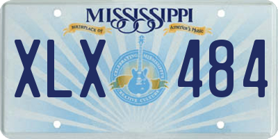 MS license plate XLX484