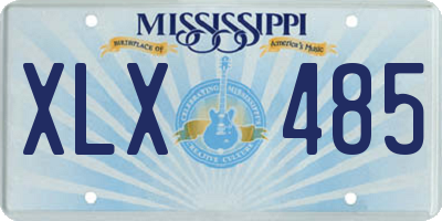 MS license plate XLX485