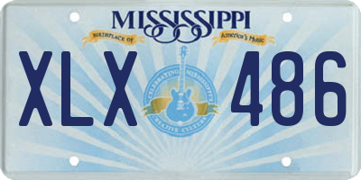 MS license plate XLX486