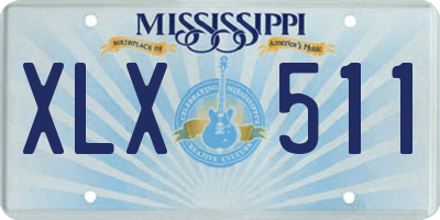 MS license plate XLX511