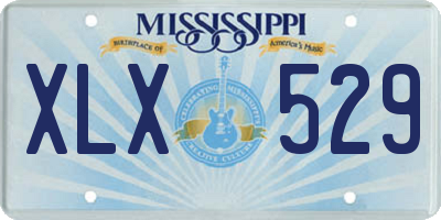 MS license plate XLX529