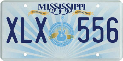 MS license plate XLX556