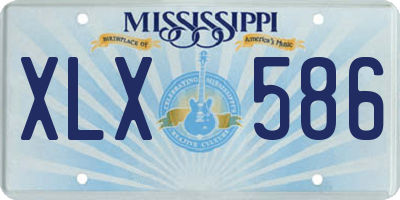 MS license plate XLX586