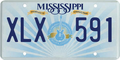 MS license plate XLX591