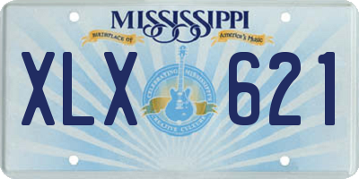 MS license plate XLX621