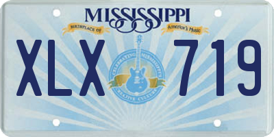 MS license plate XLX719