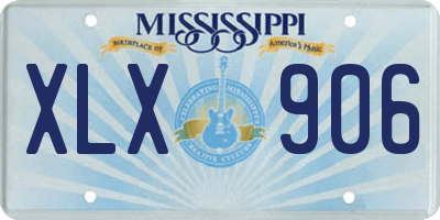 MS license plate XLX906