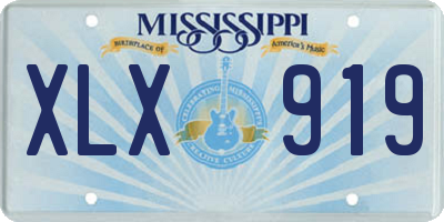 MS license plate XLX919