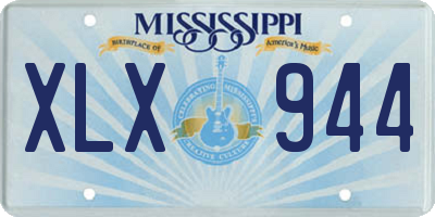 MS license plate XLX944