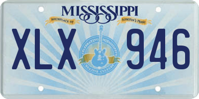 MS license plate XLX946