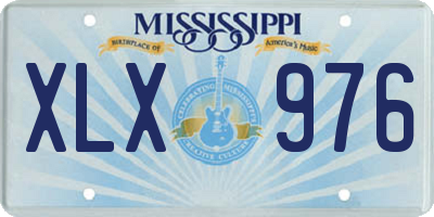 MS license plate XLX976