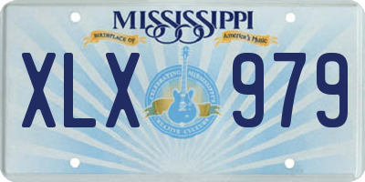 MS license plate XLX979