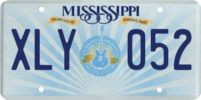 MS license plate XLY052