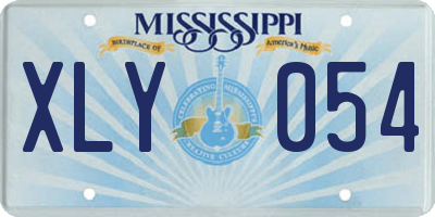MS license plate XLY054