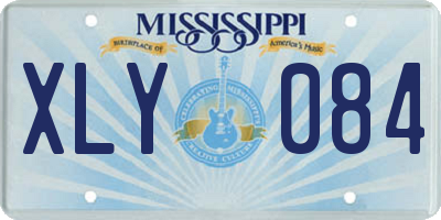 MS license plate XLY084