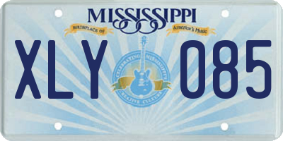 MS license plate XLY085