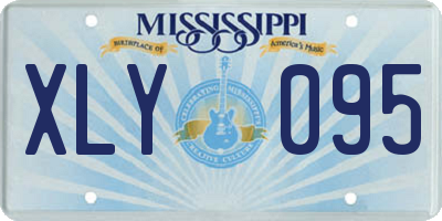 MS license plate XLY095
