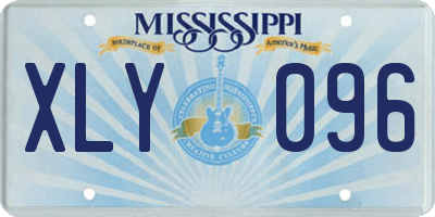 MS license plate XLY096