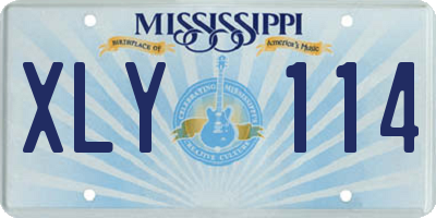 MS license plate XLY114