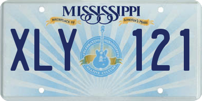 MS license plate XLY121