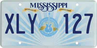 MS license plate XLY127