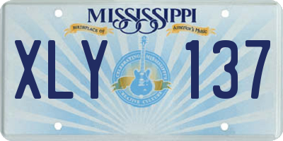 MS license plate XLY137