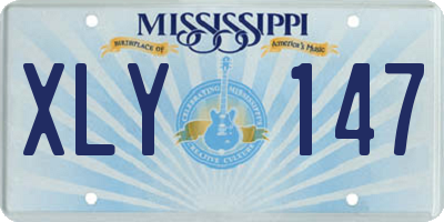 MS license plate XLY147