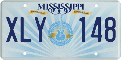 MS license plate XLY148