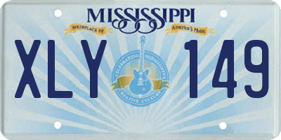 MS license plate XLY149