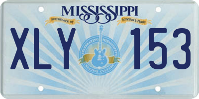 MS license plate XLY153