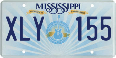 MS license plate XLY155