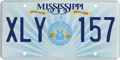 MS license plate XLY157