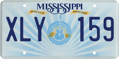 MS license plate XLY159