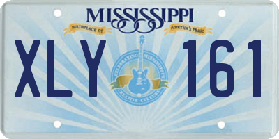 MS license plate XLY161