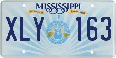 MS license plate XLY163