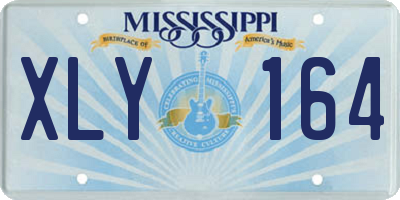 MS license plate XLY164