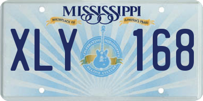 MS license plate XLY168