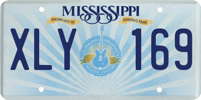 MS license plate XLY169