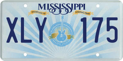 MS license plate XLY175