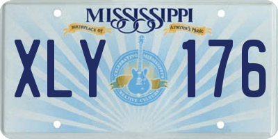 MS license plate XLY176